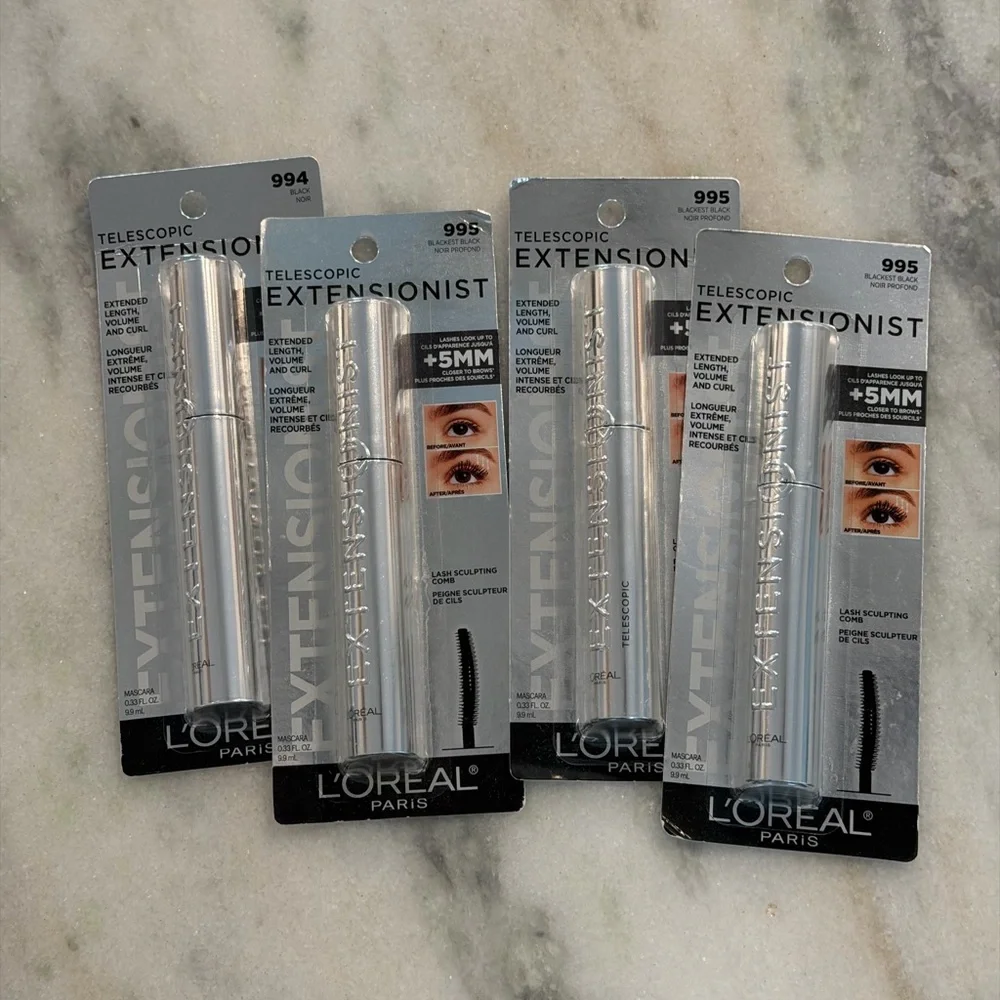 L'Oreal Paris Extensionist Mascara, 4 pack, new in box